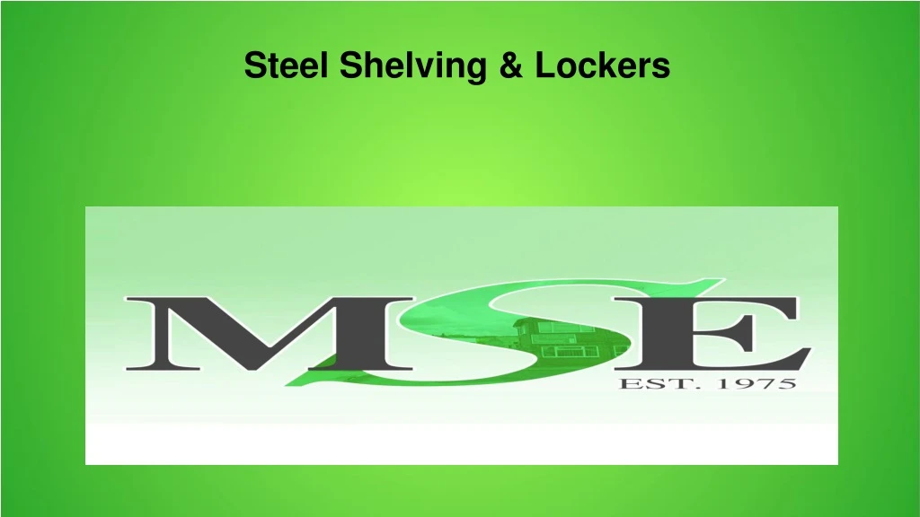 steel shelving lockers