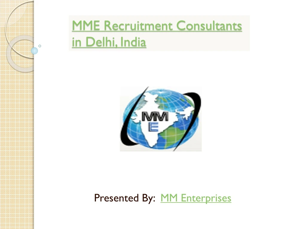 mme recruitment consultants in delhi india