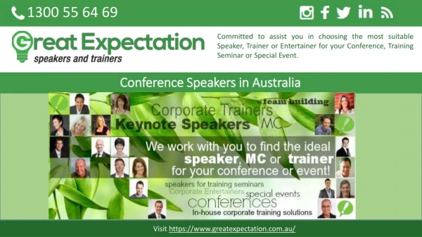 Conference Speakers in Australia