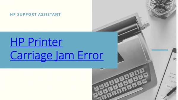 Resolve HP Printer Cartridge Jam Error problem