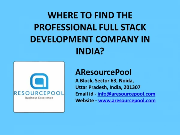 Affordable Full Stack Development Company