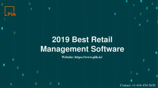 2019 best retail management software - Piik Insights Inc.