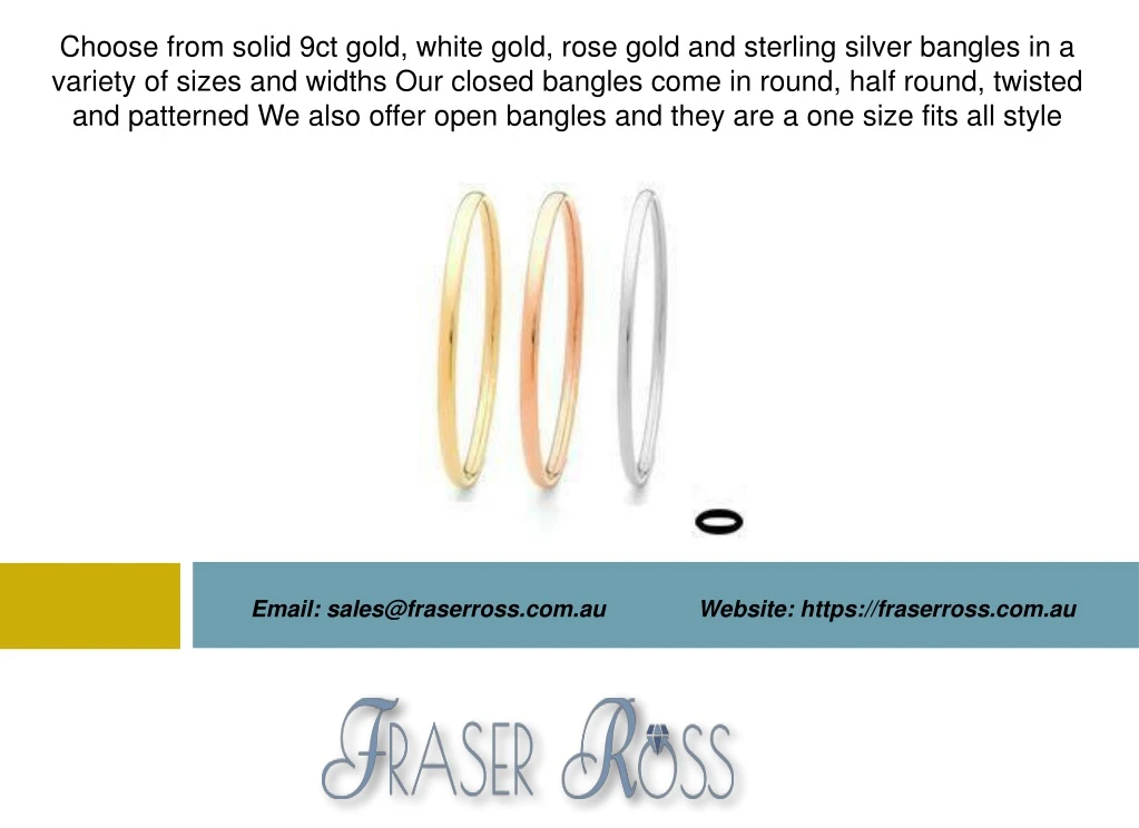 choose from solid 9ct gold white gold rose gold