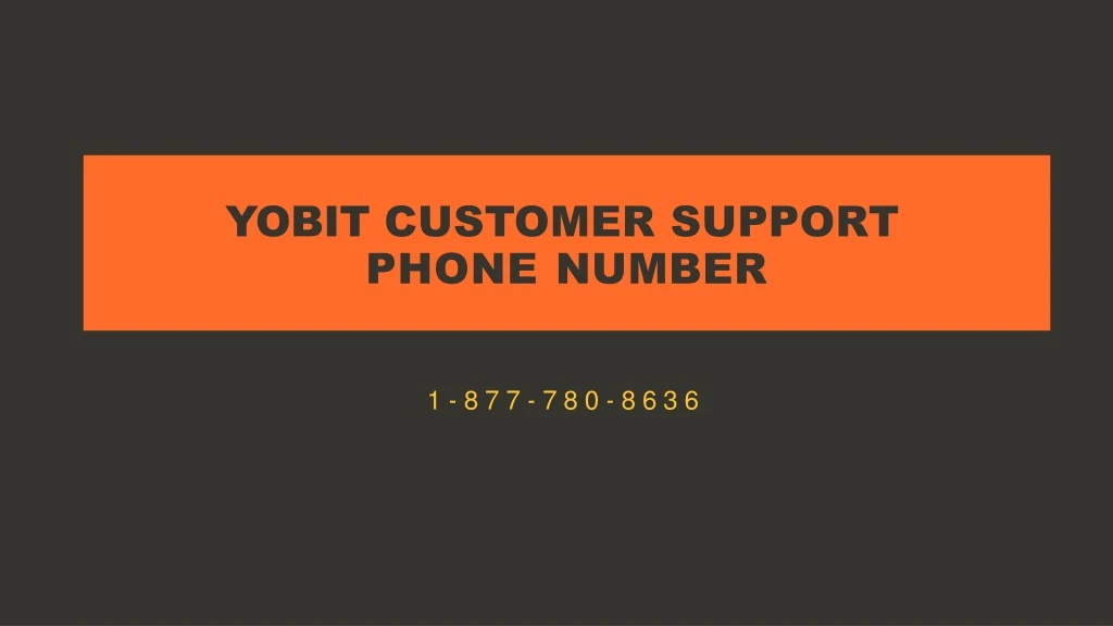 yobit customer support phone number