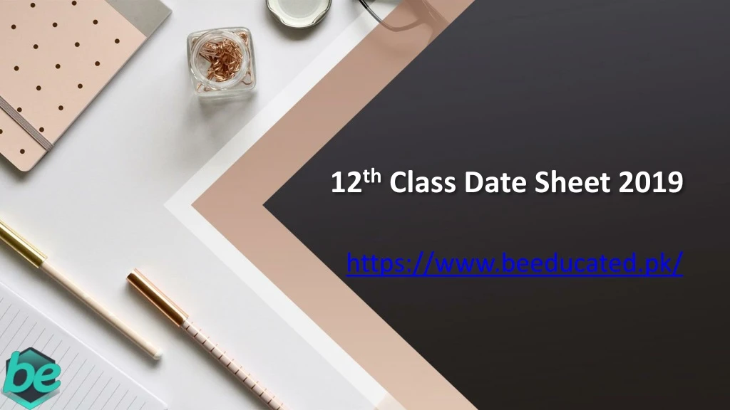 12 th class date sheet 2019