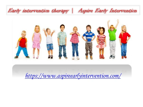 early intervention therapy | Aspire Early Intervention