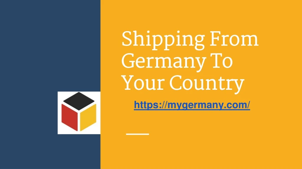shipping from germany to your country