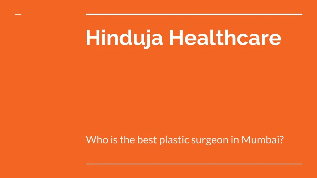 hinduja healthcare