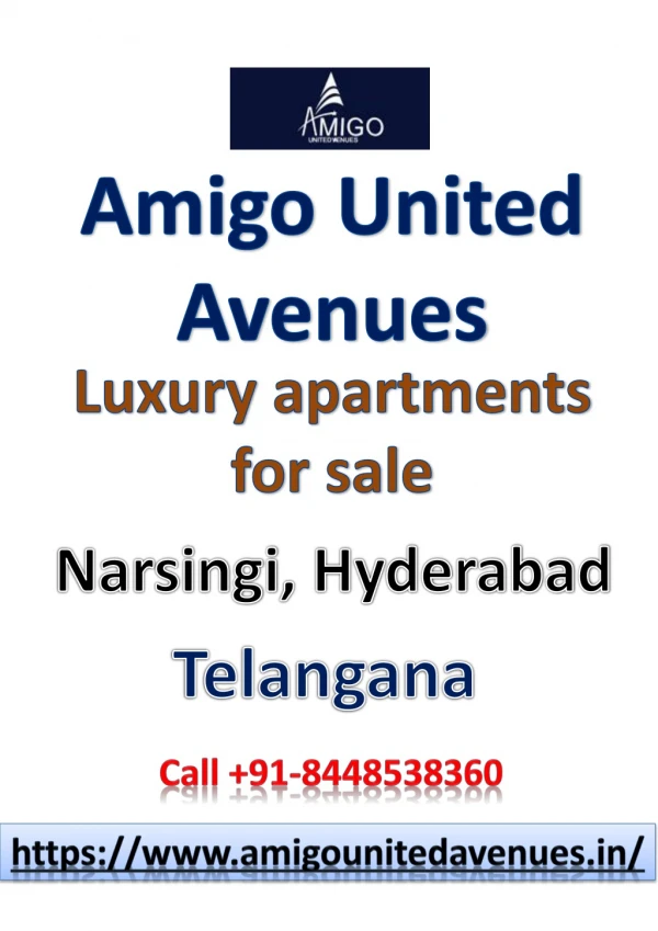 Amigo United Avenues provides luxury flats