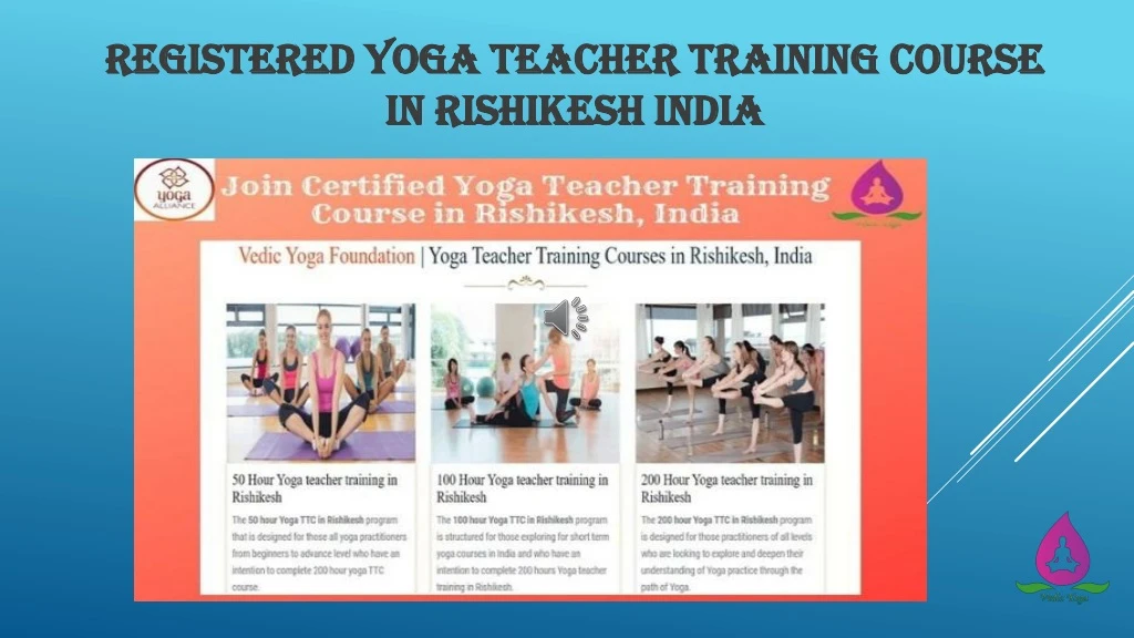 registered yoga teacher training course