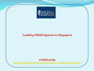 Leading HRMS System in Singapore - slide 1