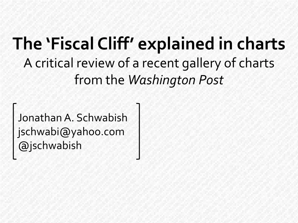 the fiscal cliff explained in charts a critical