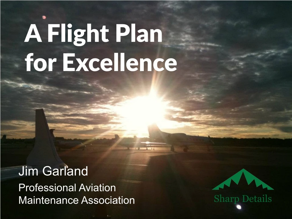 a flight plan for excellence