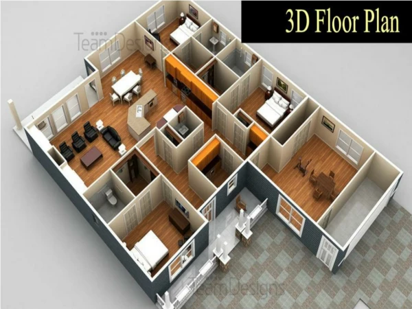 3D Floor plan - Future plan of the architecture