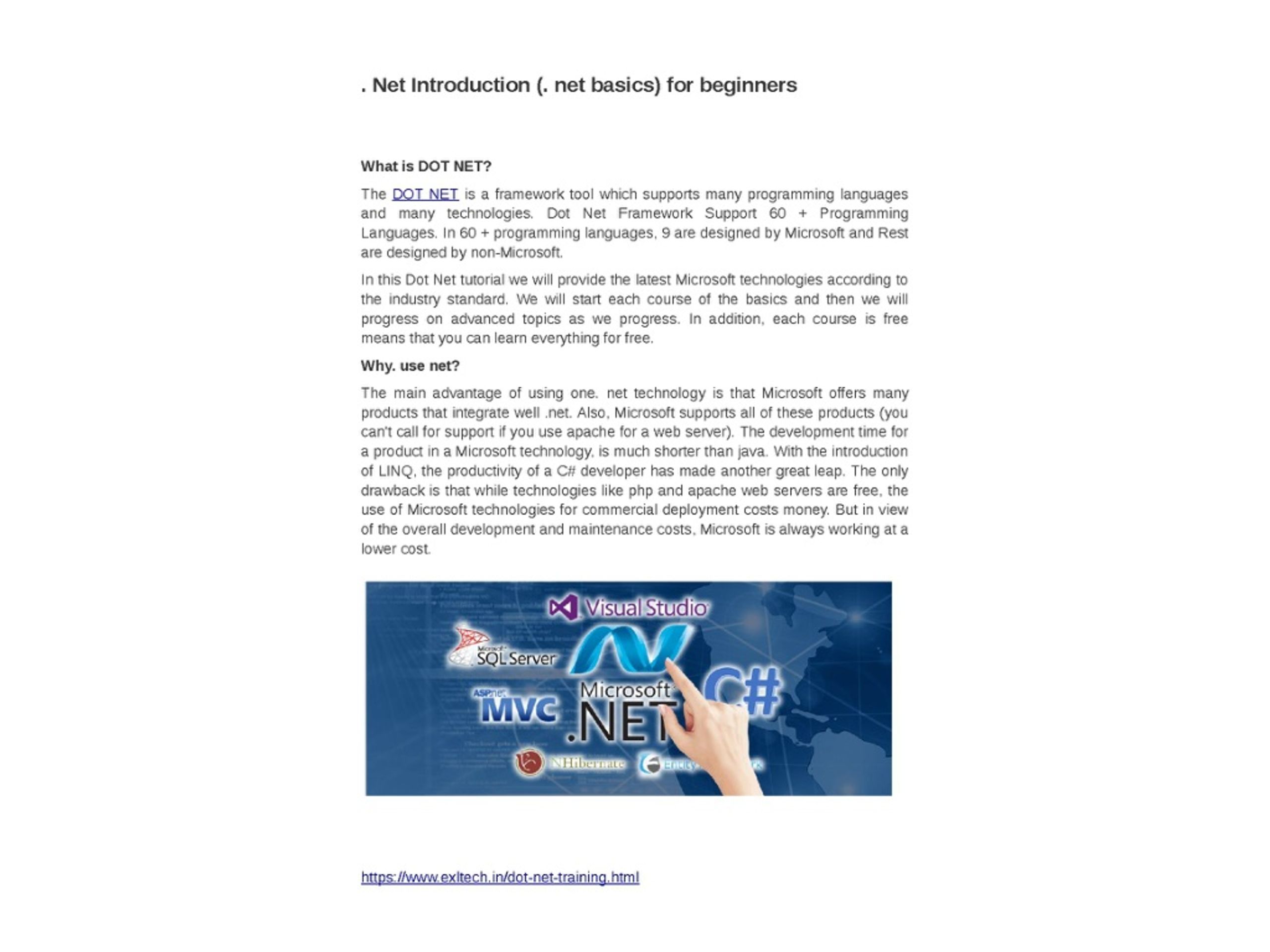 PPT - . Net Introduction (. net basics) for beginners PowerPoint ...