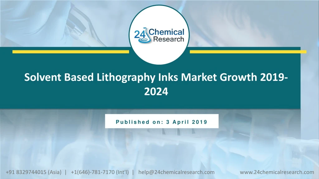 solvent based lithography inks market growth 2019