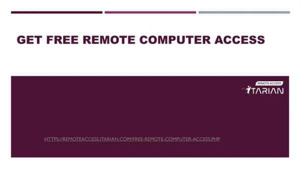 Free Remote Computer Access Software