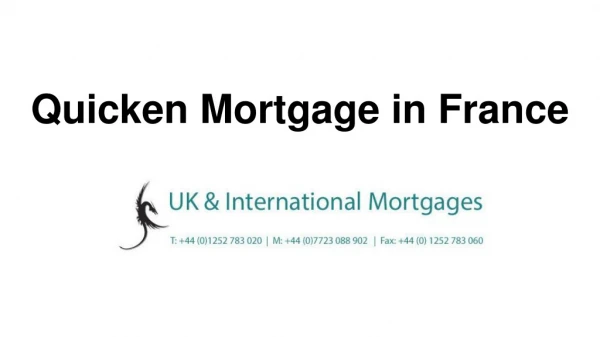 Quicken Mortgage in France