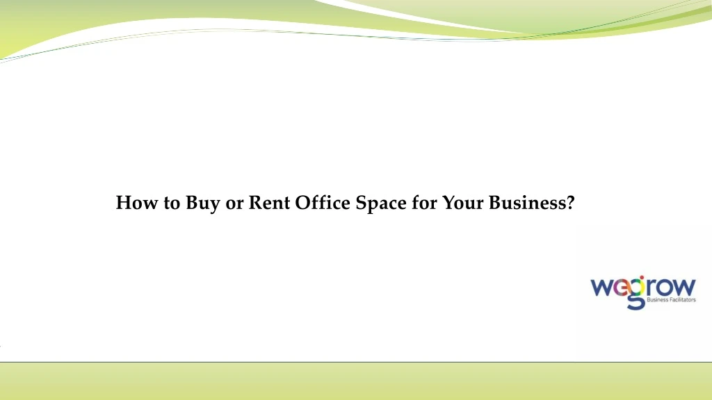 how to buy or rent office space for your business