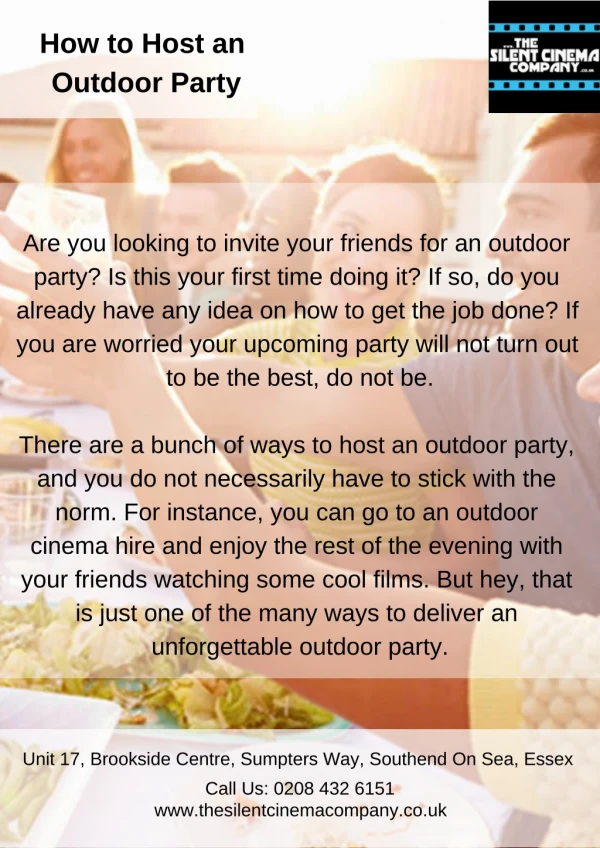 How to Host an Outdoor Party