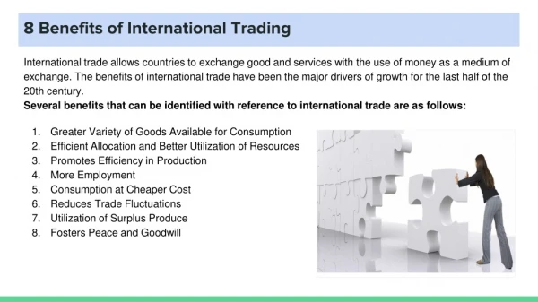 8 Benefits of International Trading