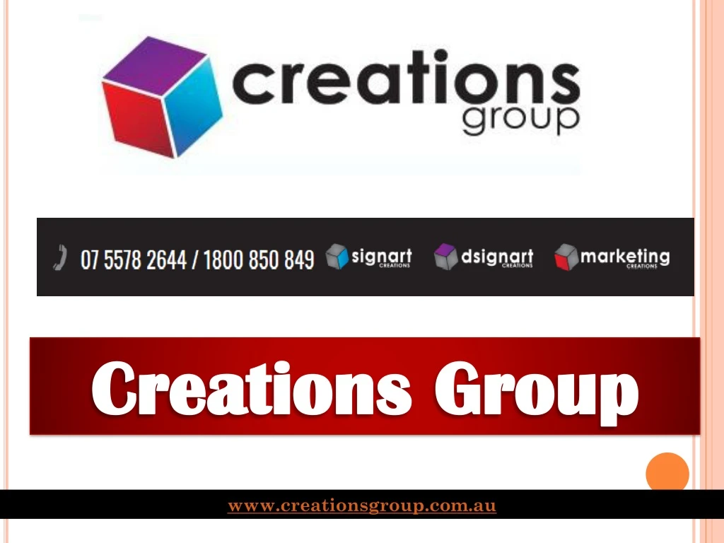 www creationsgroup com au