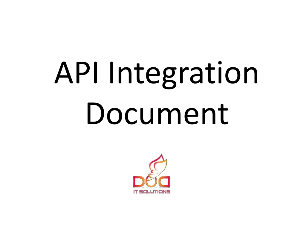 api integration document