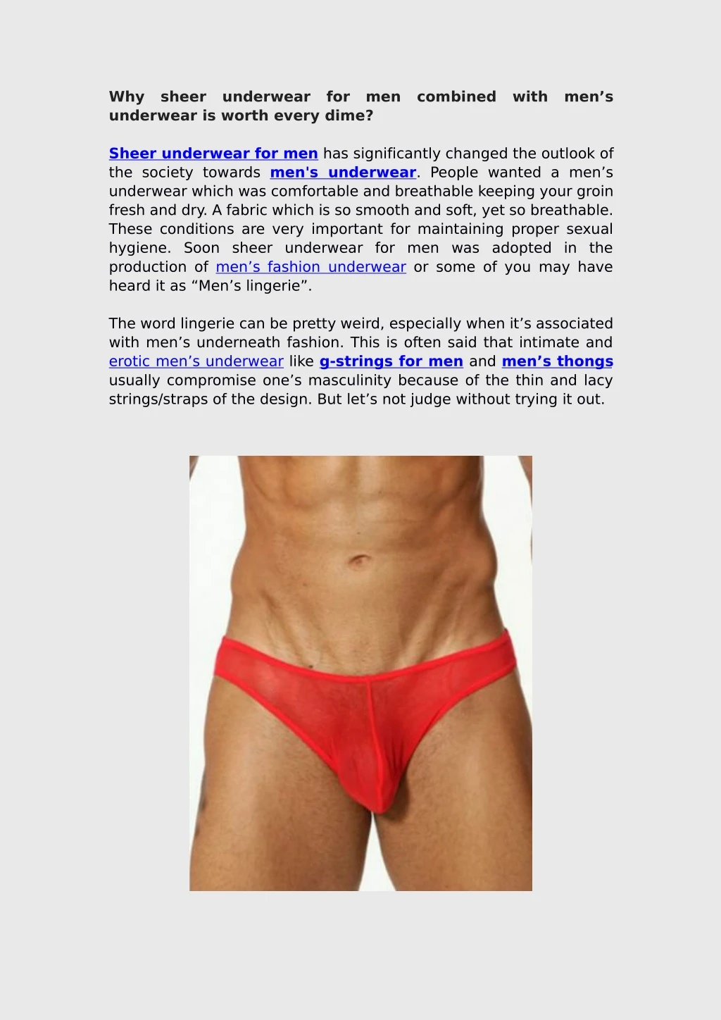 why underwear is worth every dime