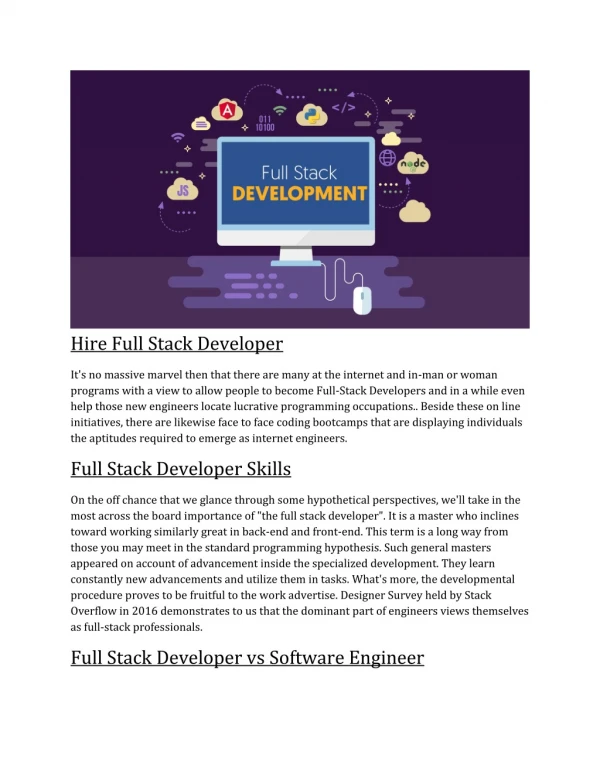 hire full stack developer