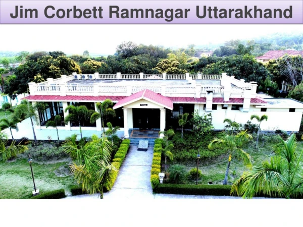 Jim Corbett Ramnagar Uttarakhand