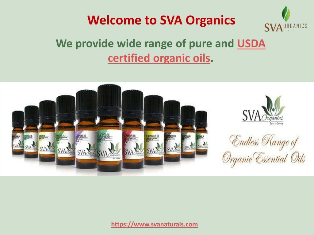 welcome to sva organics