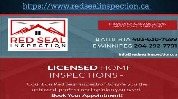 Redseal inspection - Home Inspection Company in Canada