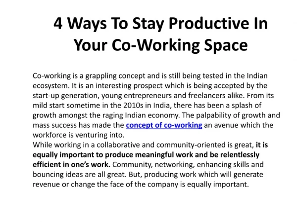 5 Factors To Consider Before Choosing A Co-Working Space