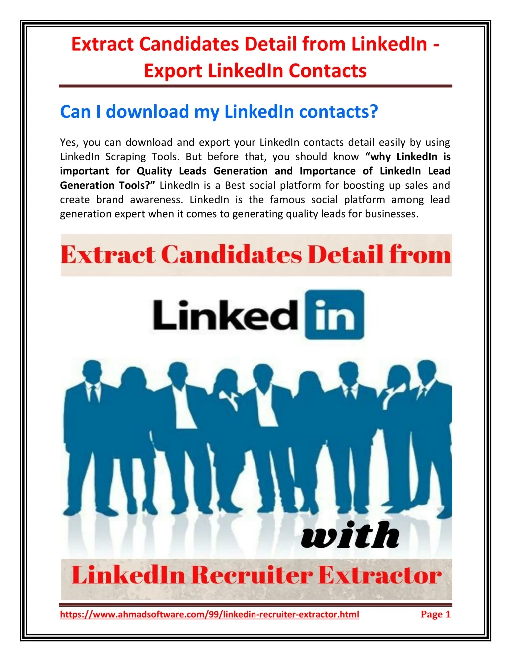 extract candidates detail from linkedin export