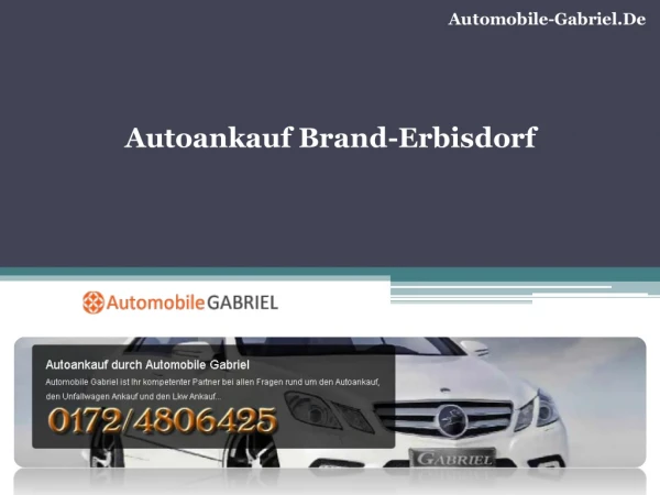 Autoankauf Brand-Erbisdorf - Automobile Gabriel
