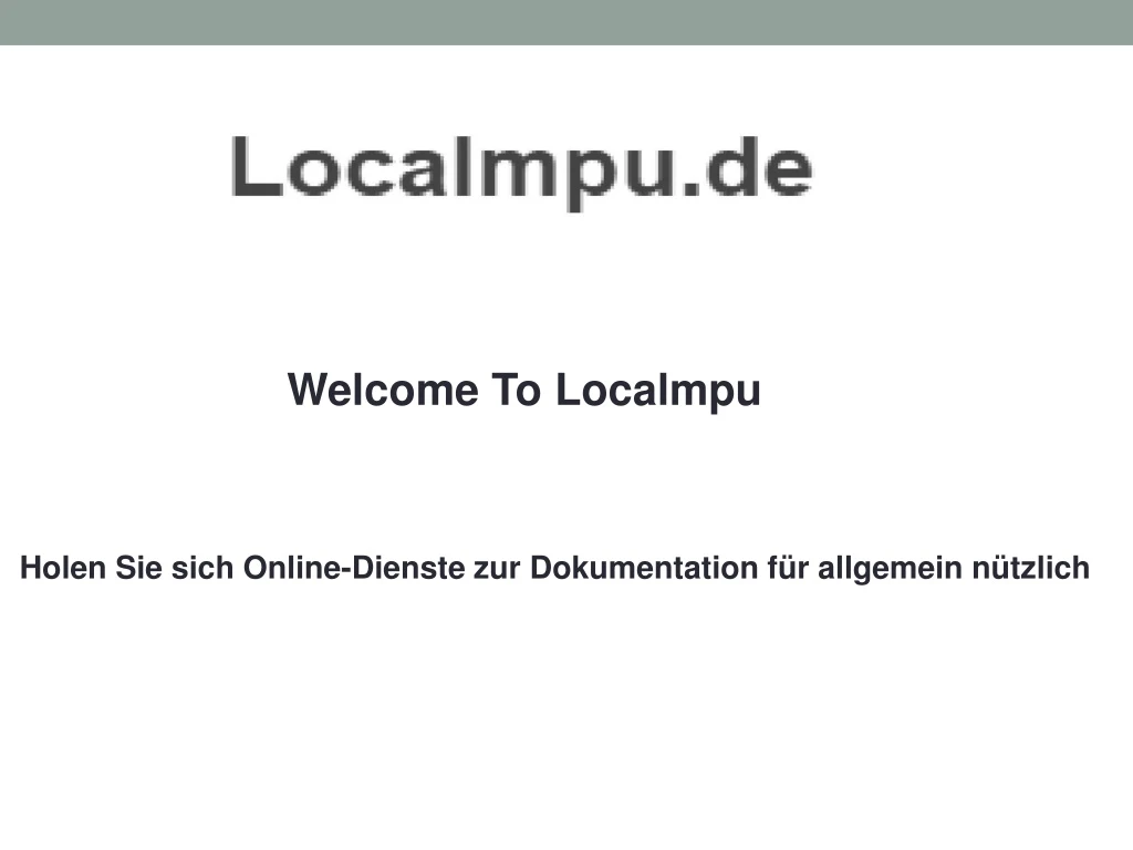 welcome to localmpu