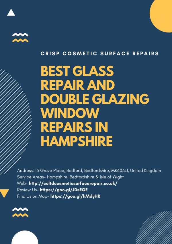 Best Glass repair and Double glazing window repairs in Hampshire