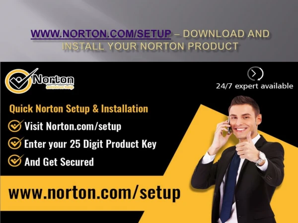 Norton.com/setup - Download And Install Your Norton Product