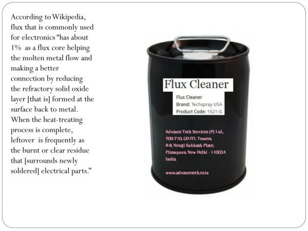 Save Time And Money To Get Flux Cleaner