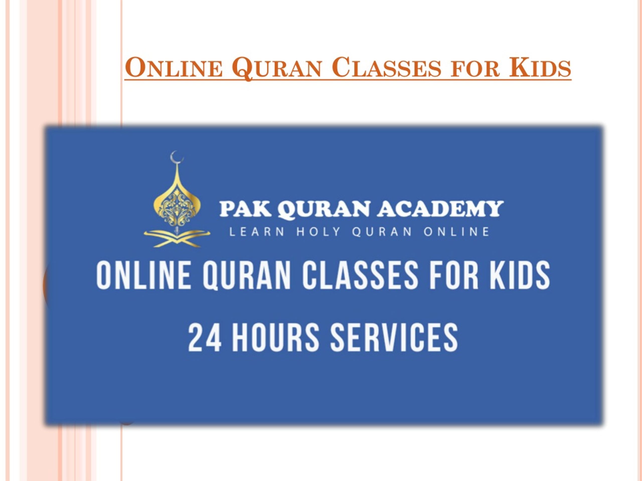 PPT - Online Quran Classes for Kids PowerPoint Presentation, free ...