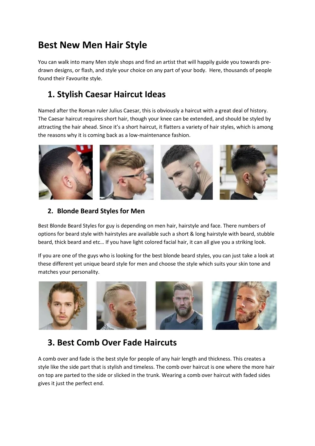 best new men hair style