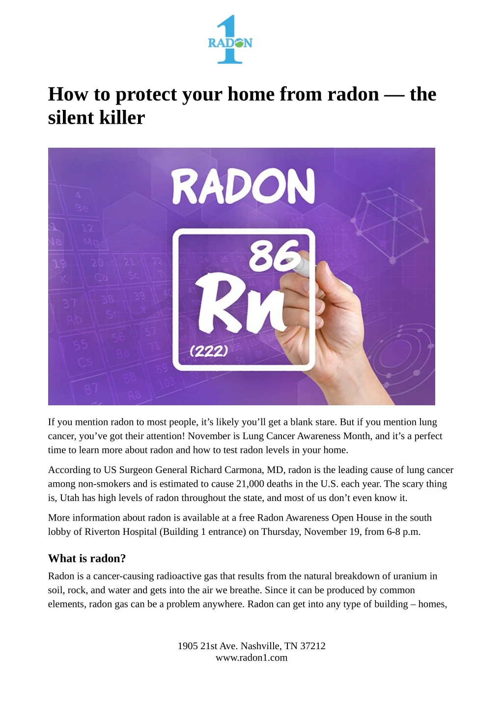 how to protect your home from radon the silent