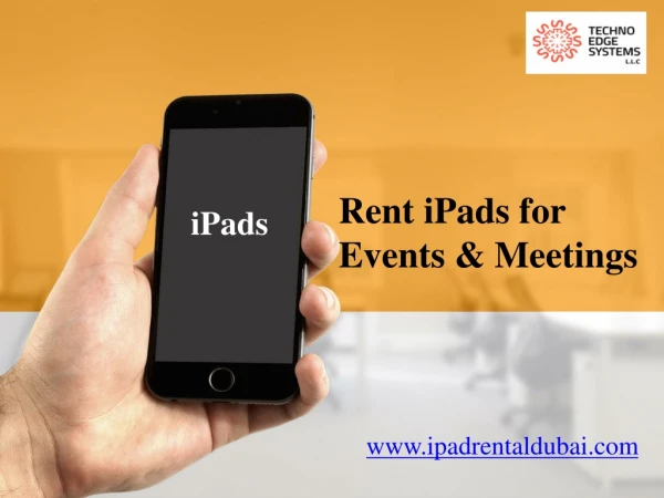 iPad Rental Dubai - iPad Hire - iMac Rental Dubai