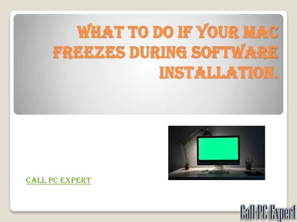 What to do if your Mac freezes during software installation.
