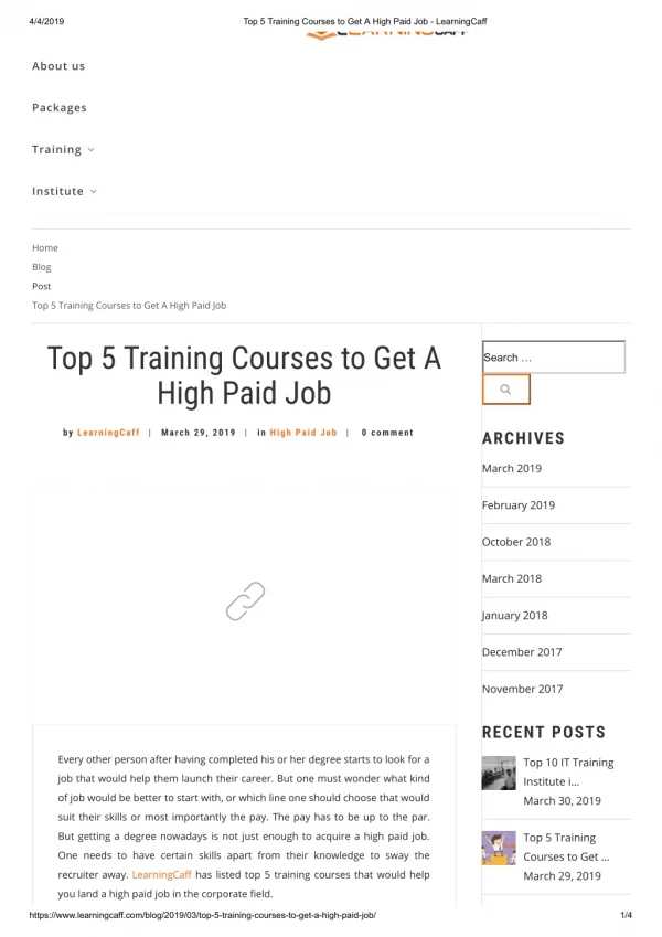 5 Best Courses for getting high paid Job