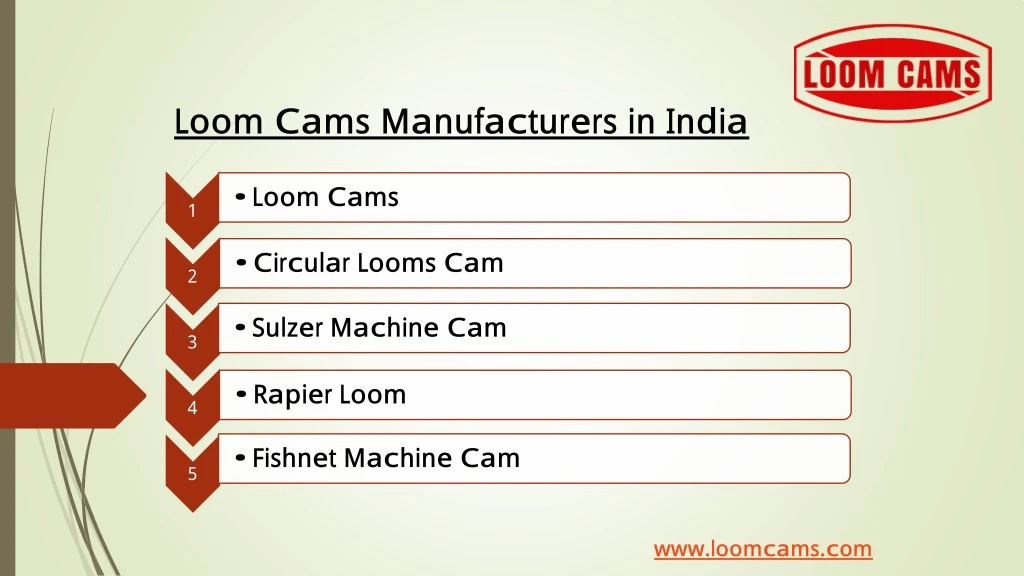 loom cams manufacturers in india