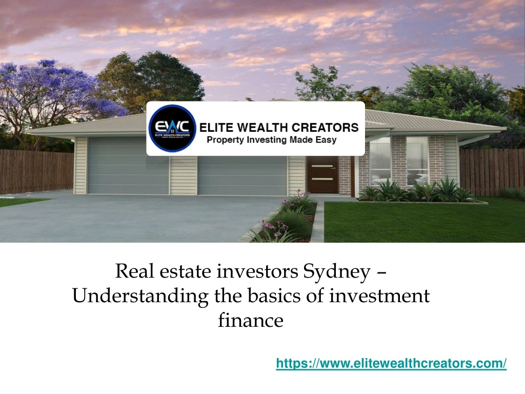 real estate investors sydney understanding the basics of investment finance