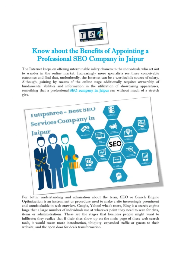 Know about the Benefits of Appointing a Professional SEO Company in Jaipur