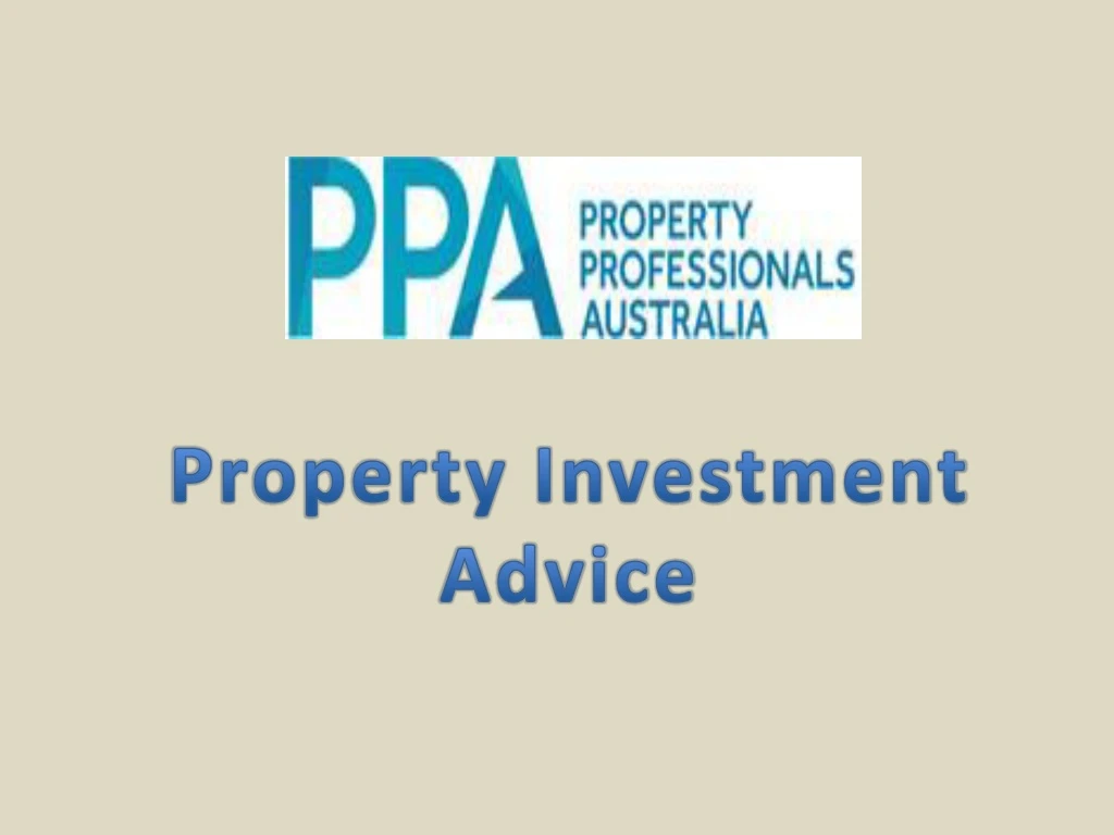 property investment advice