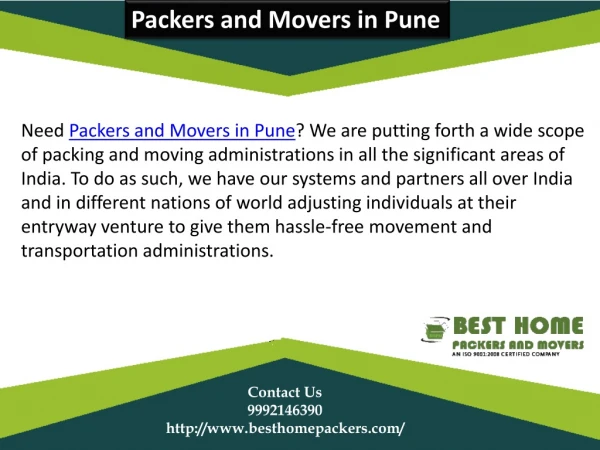 Packers and Movers in Pune | Packers and Movers Lonavala